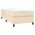 Estructura de cama box spring tela color crema 100x200