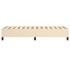 Estructura de cama box spring tela color crema 100x200