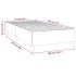 Estructura de cama box spring tela color crema 100x200