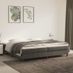 Estructura de cama box spring terciopelo gris oscuro 200x200 cm