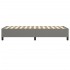 Estructura de cama box spring tela gris oscuro 80x200