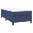 Estructura de cama box spring tela azul 80x200