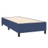 Estructura de cama box spring tela azul 80x200