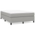 Estructura de cama box spring tela gris claro 140x200