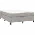 Estructura de cama box spring tela gris claro 140x200