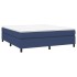 Estructura de cama box spring tela azul 160x200