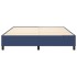 Estructura de cama box spring tela azul 160x200