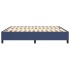 Estructura de cama box spring tela azul 160x200