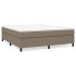 Estructura de cama box spring tela gris taupe 160x200