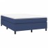 Estructura de cama box spring tela azul 140x190