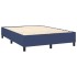 Estructura de cama box spring tela azul 140x190