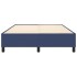 Estructura de cama box spring tela azul 140x190