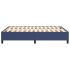 Estructura de cama box spring tela azul 140x190