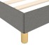 Estructura de cama box spring tela gris oscuro 180x200