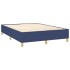 Estructura de cama box spring tela azul 140x190