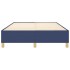 Estructura de cama box spring tela azul 140x190