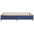 Estructura de cama box spring tela azul 140x190