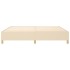 Estructura de cama box spring tela color crema 200x200