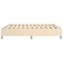 Estructura de cama box spring tela color crema 200x200