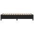 Estructura de cama box spring cuero sintético negro 80x200