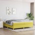 Estructura de cama box spring tela verde 200x200