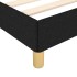 Estructura de cama box spring tela negro 160x200