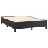 Estructura de cama box spring cuero sintético negro 140x200