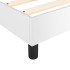 Estructura de cama box spring cuero sintético blanco 90x190