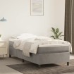 Estructura de cama box spring terciopelo gris claro 100x200 cm