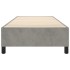 Estructura de cama box spring terciopelo gris claro 100x200