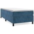 Estructura de cama box spring terciopelo azul oscuro 90x200