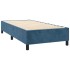 Estructura de cama box spring terciopelo azul oscuro 90x200