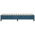 Estructura de cama box spring terciopelo azul oscuro 90x200