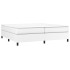 Estructura de cama box spring cuero sintético blanco 200x200