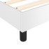 Estructura de cama box spring cuero sintético blanco 200x200