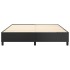 Estructura de cama box spring cuero sintético negro 160x200