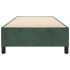 Estructura de cama box spring terciopelo verde oscuro 80x200