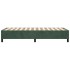 Estructura de cama box spring terciopelo verde oscuro 80x200