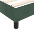 Estructura de cama box spring terciopelo verde oscuro 80x200