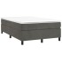 Estructura de cama box spring terciopelo gris oscuro 120x200