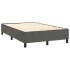 Estructura de cama box spring terciopelo gris oscuro 120x200