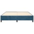 Estructura de cama box spring terciopelo azul oscuro 200x200