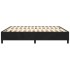 Estructura de cama box spring terciopelo negro 200x200