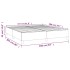 Estructura de cama box spring terciopelo negro 160x200