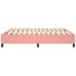 Estructura de cama box spring terciopelo rosa 180x200