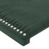 Estructura cama con cabecero terciopelo verde oscuro 90x190