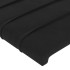 Estructura de cama con cabecero de terciopelo negro 100x200