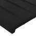 Estructura de cama con cabecero de terciopelo negro 100x200