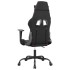 Silla gaming cuero sintético negro y rojo vino