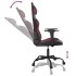 Silla gaming cuero sintético negro y rojo vino